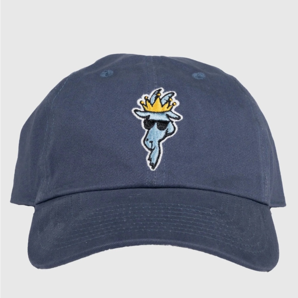 GOAT USA Blue Baseball Cap with Embroidered Design
